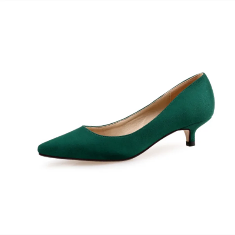 Ladies Elegant Shoes Designer Pointy Toe Flock Pumps Plain Plus Size 33-43 Green Grey Slip-Ons Noiseless 3cm & 5cm High Heeled
Ladies Elegant Shoes Designer Pointy Toe Flock Pumps Plain Plus Size 33-43 Green Grey Slip-Ons Noiseless 3cm & 5cm High Heeled