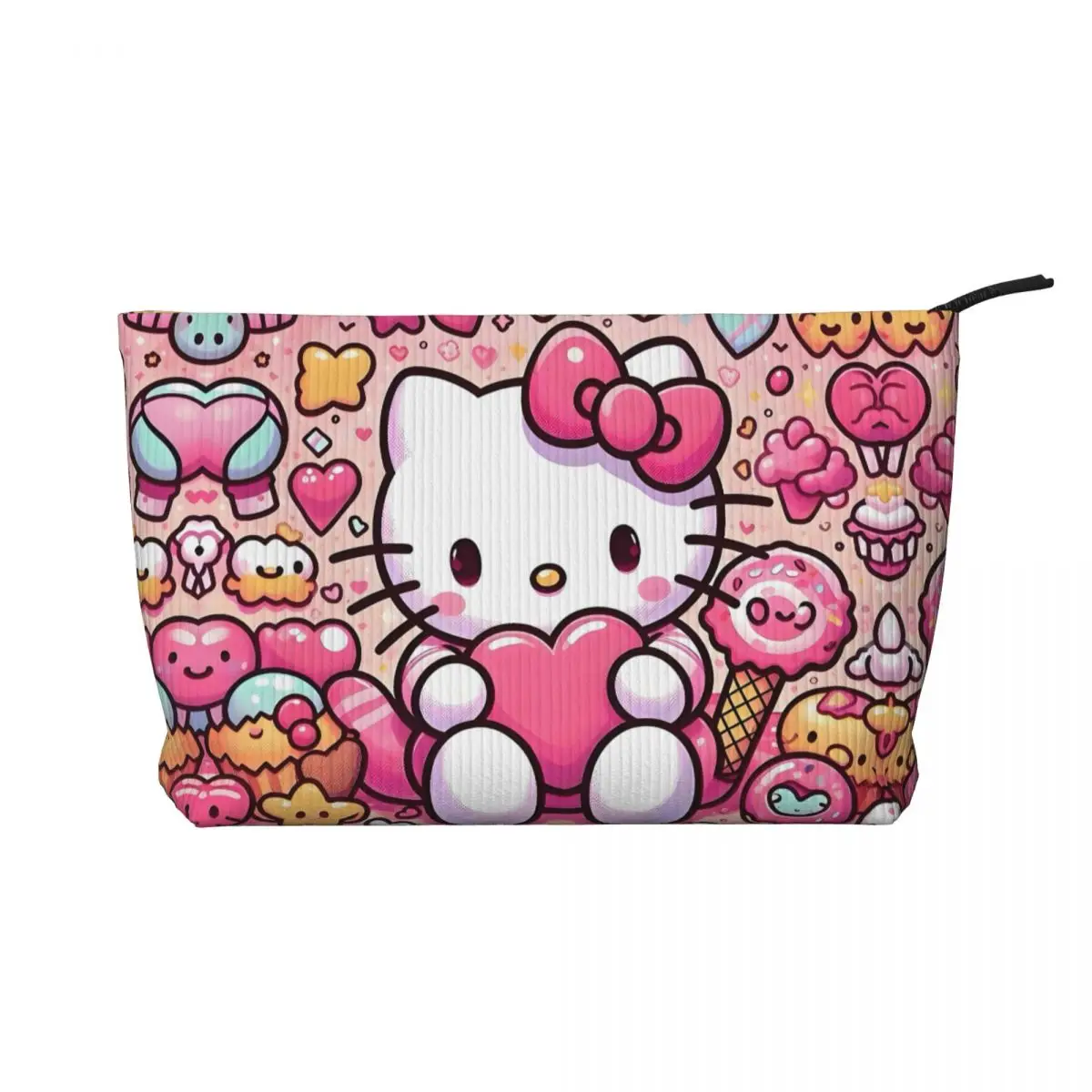 Сумка для туалетных принадлежностей с рисунком Hello Kitty для женщин, аниме, Япония, милый косметический органайзер для макияжа, женский чехол для хранения красоты, Dopp Kit Case 
Сумка для туалетных принадлежностей с рисунком Hello Kitty для женщин, аниме, Япония, милый косметический органайзер для макияжа, женский чехол для хранения красоты, Dopp Kit Case