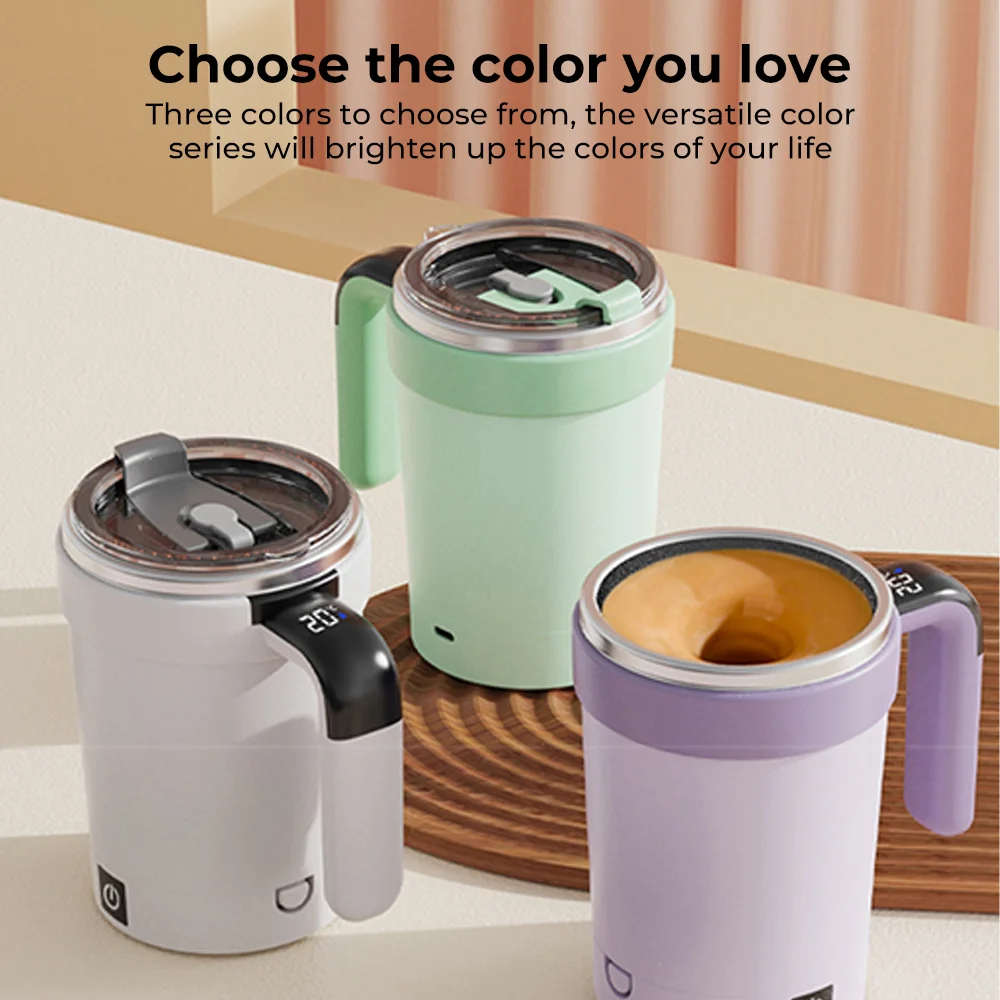 New smart temperature-measuring magnetic automatic stirring cup, electric portable coffee cup, milkshake cup, sports and fitness
New smart temperature-measuring magnetic automatic stirring cup, electric portable coffee cup, milkshake cup, sports and fitness