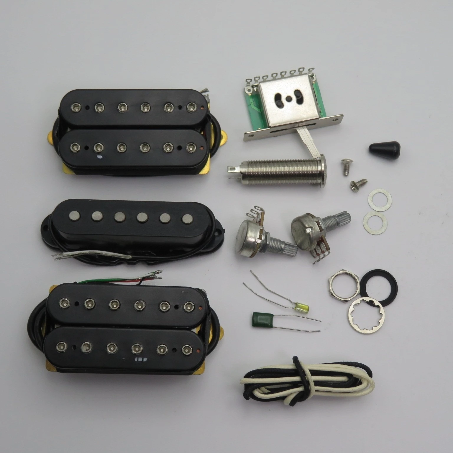 Humbucker Pickup Alnico Pickups HSH Electric Guitar Pickup N/M/B 1 Set Black
Humbucker Pickup Alnico Pickups HSH Electric Guitar Pickup N/M/B 1 Set Black