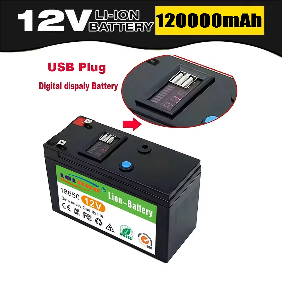 LiFePO4 12V 120Ah Lithium Battery 4000+ Deep Cycles, for UPS, Kayak Fish Finder, Solar Panel, Power Wheels Toys, Scooter, Radio
LiFePO4 12V 120Ah Lithium Battery 4000+ Deep Cycles, for UPS, Kayak Fish Finder, Solar Panel, Power Wheels Toys, Scooter, Radio