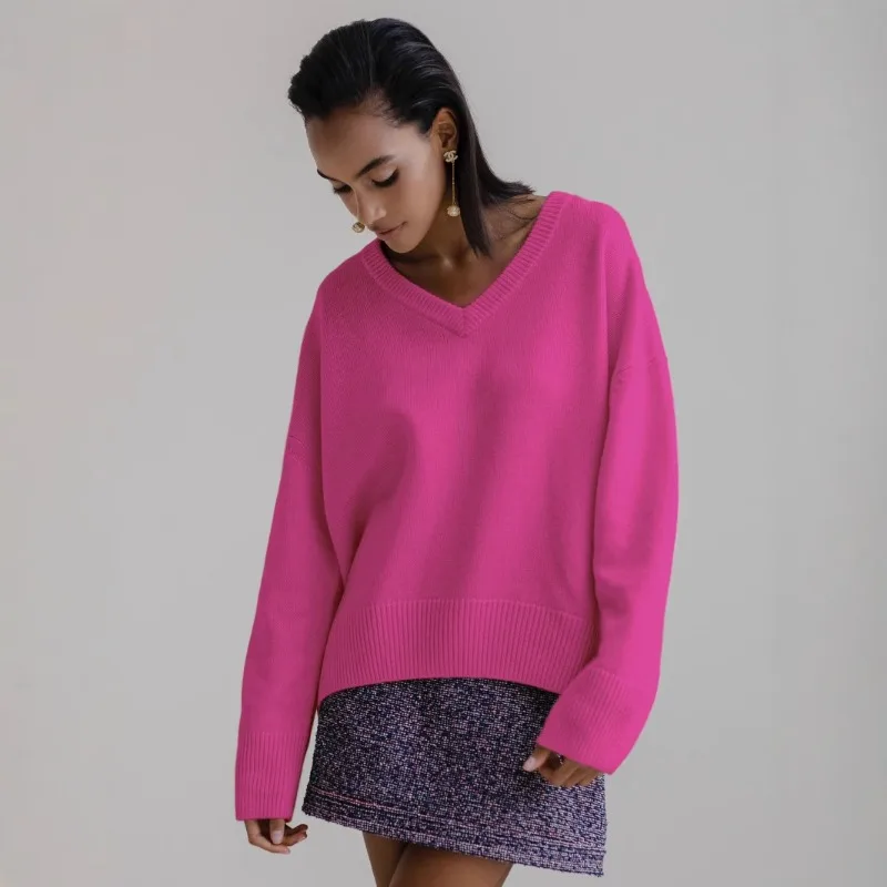 FURYOURSELF Winter Women's Sweater Oversize V-Neck Sweater Knitted Loose Jumper Pullover Warm Clothes Sweaters Women Knitwears
FURYOURSELF Winter Women's Sweater Oversize V-Neck Sweater Knitted Loose Jumper Pullover Warm Clothes Sweaters Women Knitwears