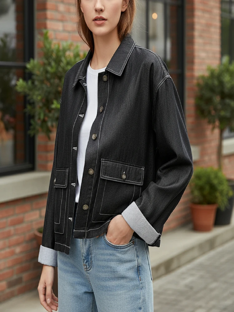 ZANZEA 2022, осенние женские куртки с лацканами и длинными рукавами на пуговицах, пальто, повседневные джинсовые синие пальто, лоскутная рабочая верхняя одежда, большие размеры
ZANZEA 2022, осенние женские куртки с лацканами и длинными рукавами на пуговицах, пальто, повседневные джинсовые синие пальто, лоскутная рабочая верхняя одежда, большие размеры