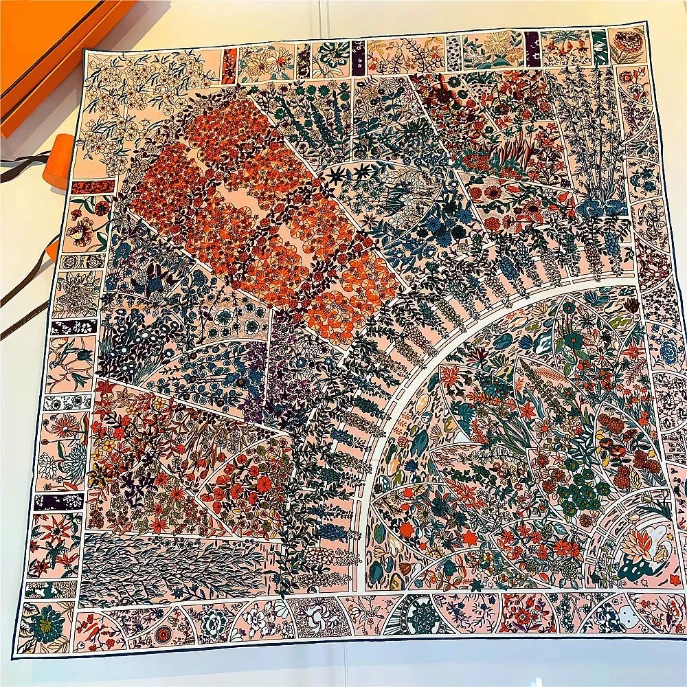 90CM Manual Hand Rolled Twill Silk Scarf Women Autumn Fancy Square Scarves Echarpes Foulards Femme Wrap Bandana Hijab
90CM Manual Hand Rolled Twill Silk Scarf Women Autumn Fancy Square Scarves Echarpes Foulards Femme Wrap Bandana Hijab