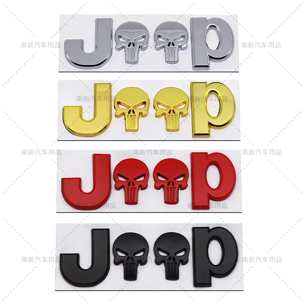 3D Metal Skull Emblem Badge For Jeep Auto Car Stickers Accessories For Jeep Cherokee Wrangler Liberty Compass Car Styling
3D Metal Skull Emblem Badge For Jeep Auto Car Stickers Accessories For Jeep Cherokee Wrangler Liberty Compass Car Styling