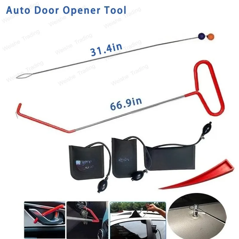 Car Tool Kit Door Open Grabber Lockout Lock Pick Set Long Range Reach Hooking Key Lost in Truck Air Wedge Bag Pump Auto Tools
Car Tool Kit Door Open Grabber Lockout Lock Pick Set Long Range Reach Hooking Key Lost in Truck Air Wedge Bag Pump Auto Tools