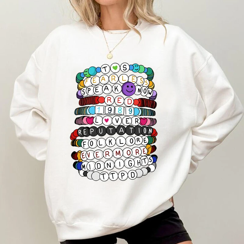 Eras Tour Bracelet Sweatshirt Women The Tortured Poets Department Long Sleeve Merch Hoodie Pullover Crewneck Sweatshirts Coat
Eras Tour Bracelet Sweatshirt Women The Tortured Poets Department Long Sleeve Merch Hoodie Pullover Crewneck Sweatshirts Coat