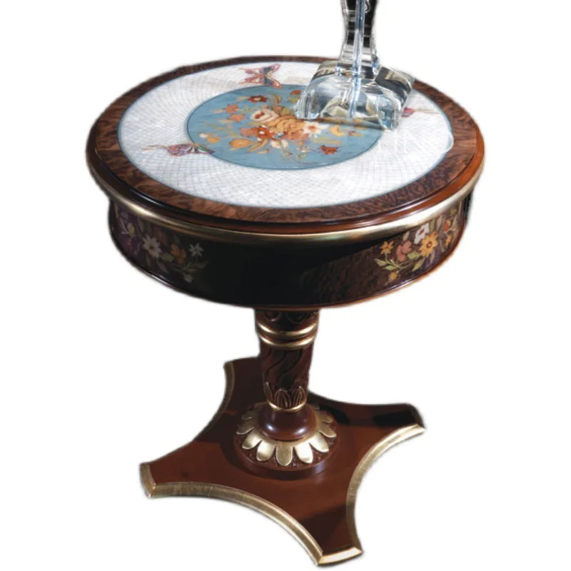 French carved coffee table European veneer shell inlaid decorative table corner table
French carved coffee table European veneer shell inlaid decorative table corner table