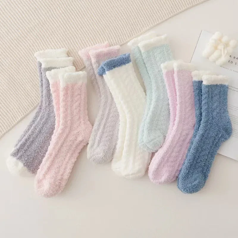 7 Pairs Colorblock Fuzzy Socks,Comfy & Warm Thickened Floor Socks, Women's Stockings & Hosiery Comfort Fluffy
7 Pairs Colorblock Fuzzy Socks,Comfy & Warm Thickened Floor Socks, Women's Stockings & Hosiery Comfort Fluffy
