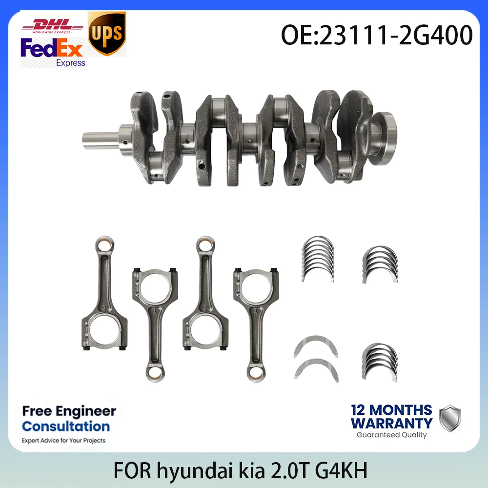 G4KH 2.0L Crankshaft Main & Connecting Rod Bearing For Hyundai Kia 10-20 Sonata Optima Santa Fe Engine Repair Kit 23111-2G400
G4KH 2.0L Crankshaft Main & Connecting Rod Bearing For Hyundai Kia 10-20 Sonata Optima Santa Fe Engine Repair Kit 23111-2G400