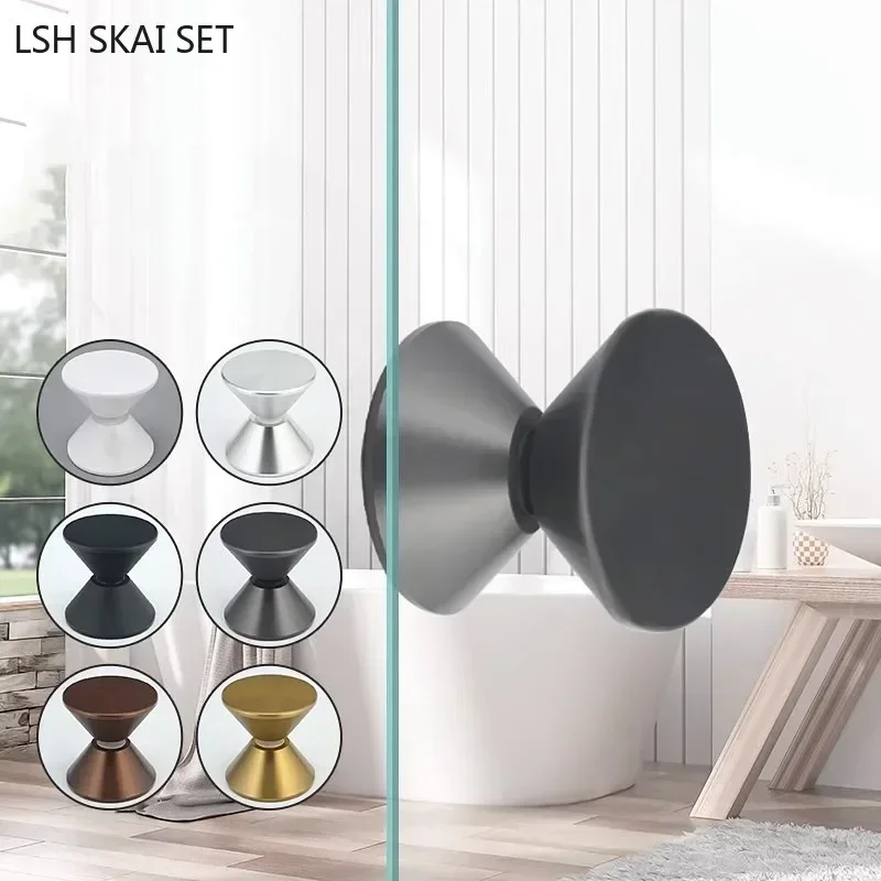 1pc Stainless Steel Conical Door Handle Bathroom Glass Door Knob Single Hole Round Barn Door Handles Indoor Shower Room Hardware
1pc Stainless Steel Conical Door Handle Bathroom Glass Door Knob Single Hole Round Barn Door Handles Indoor Shower Room Hardware