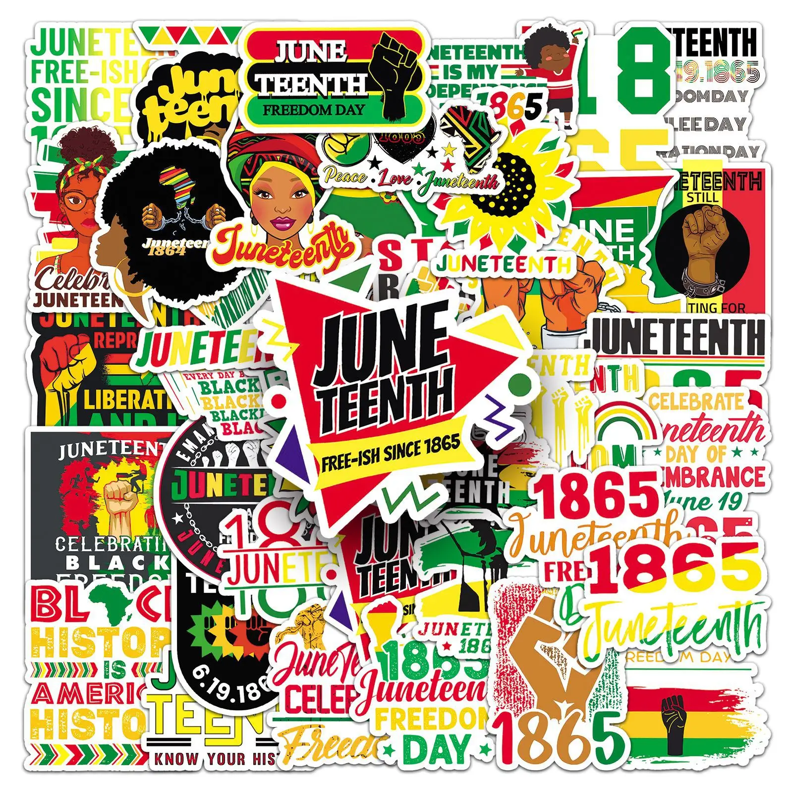 50Pcs Black Liberation Day Series Graffiti Stickers Suitable for Laptop Helmets Desktop Decoration DIY Stickers Toys Wholesale
50Pcs Black Liberation Day Series Graffiti Stickers Suitable for Laptop Helmets Desktop Decoration DIY Stickers Toys Wholesale