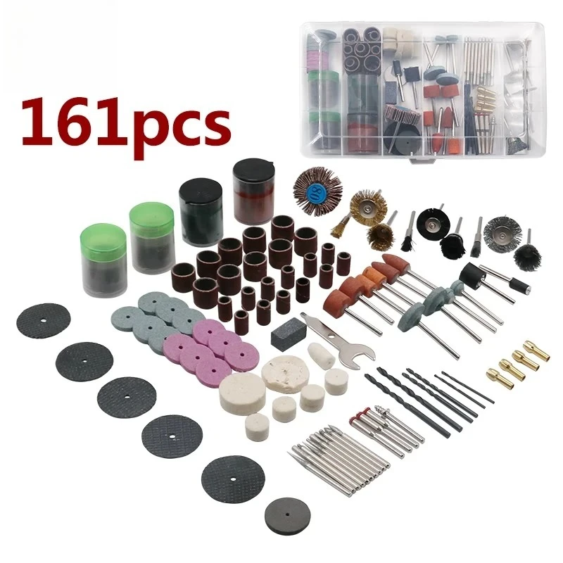 161Pcs Bit ,Tool Suitable for Dremel Grinding Accessories,Set High Quanlity Suitable for ABox Suit Mini Drill Rotary
161Pcs Bit ,Tool Suitable for Dremel Grinding Accessories,Set High Quanlity Suitable for ABox Suit Mini Drill Rotary