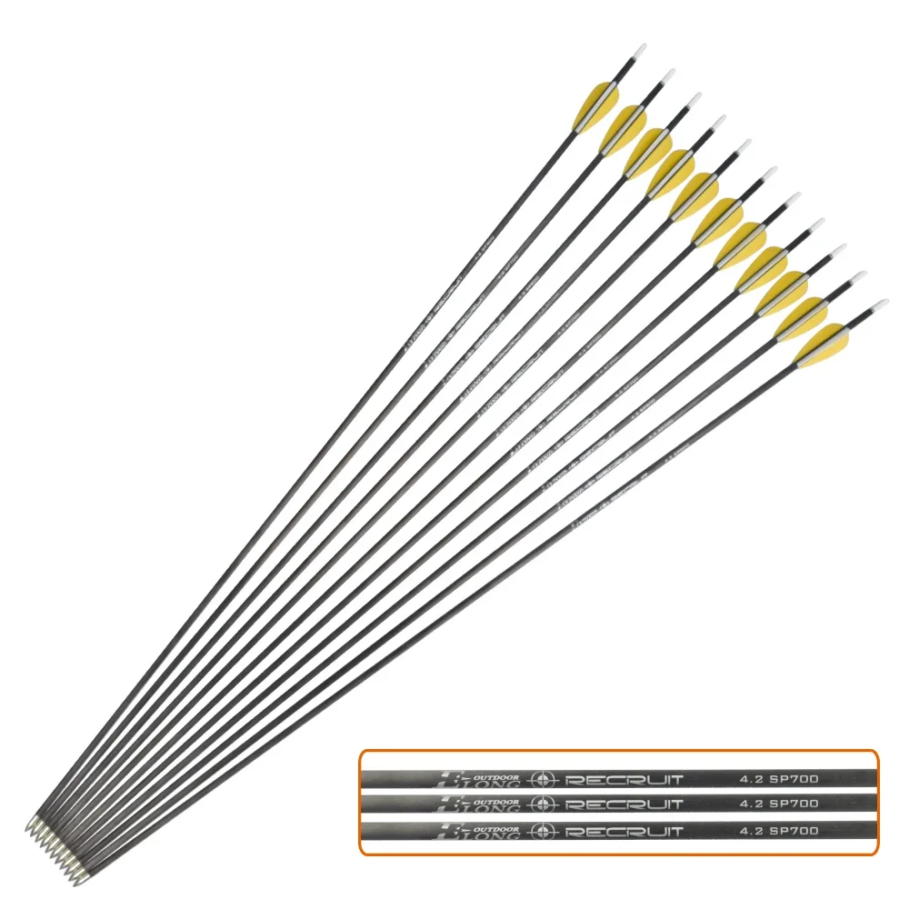 30" Carbon Arrows Spine 300-700 ID 4.2mm 2" Vane Fixed Bullet Point Recurve Bows Shooting Archery Bow Free Shipping
30" Carbon Arrows Spine 300-700 ID 4.2mm 2" Vane Fixed Bullet Point Recurve Bows Shooting Archery Bow Free Shipping