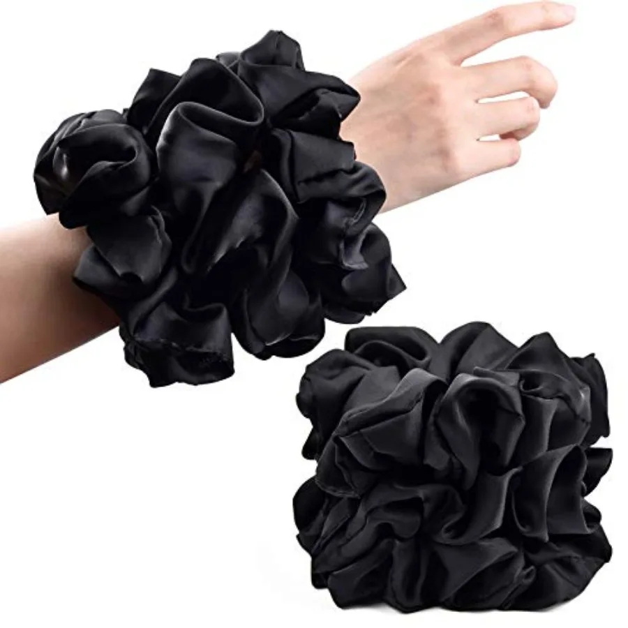 Black Big Scrunchies for Women 6.3Inches Large Scrunchie Satin Oversized Silk Thick Elastic Hair Ties Jumbo Hair Scrunchies 6 P
Black Big Scrunchies for Women 6.3Inches Large Scrunchie Satin Oversized Silk Thick Elastic Hair Ties Jumbo Hair Scrunchies 6 P