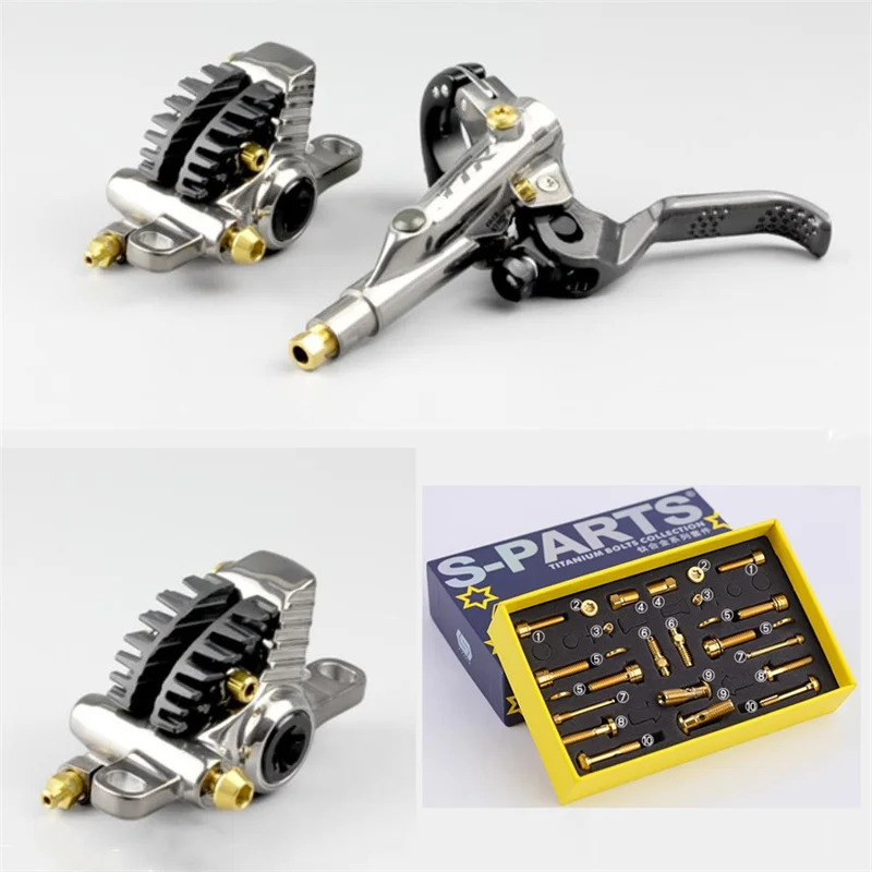 Mountain bike disc brake titanium screw set for shimano M8120/M9120 brake lever caliper screw
Mountain bike disc brake titanium screw set for shimano M8120/M9120 brake lever caliper screw