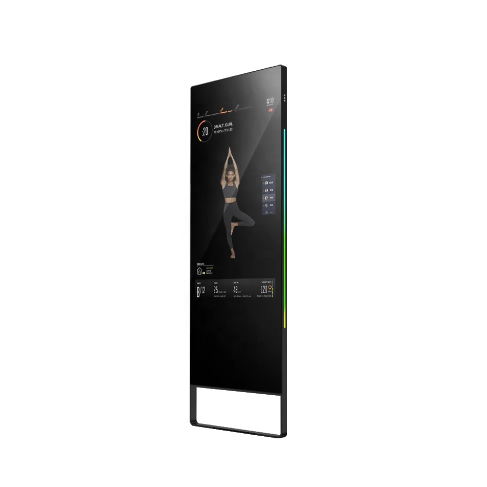 32 Inch 43 Inch Android Interactive Mirror Capacitive Touch Screen Smart Fitness Mirror Yoga