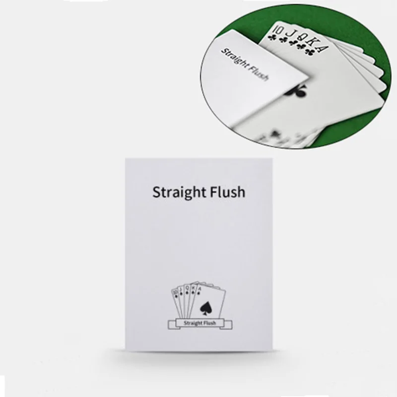 Straight Flush Magic Tricks Card Instantly Change Magia Magician Close Up Street Illusions Gimmick Props Mentalism Comedy
Straight Flush Magic Tricks Card Instantly Change Magia Magician Close Up Street Illusions Gimmick Props Mentalism Comedy