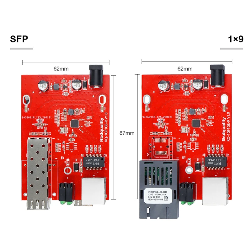 Industrial Gigabit Fiber Media Converter 10/100/1000Mbps 1*RJ45+1*SFP/SC optional Din-Rail & Wall Mount AC100-120V
Industrial Gigabit Fiber Media Converter 10/100/1000Mbps 1*RJ45+1*SFP/SC optional Din-Rail & Wall Mount AC100-120V