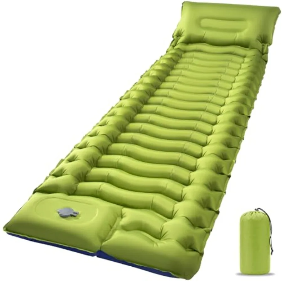 Sleeping Pad, Ultralight Camping Mattr with Pillow, Built-in Foot Pump Iatable Sleeping Pad Compact for Camping Backpacking Tra
Sleeping Pad, Ultralight Camping Mattr with Pillow, Built-in Foot Pump Iatable Sleeping Pad Compact for Camping Backpacking Tra