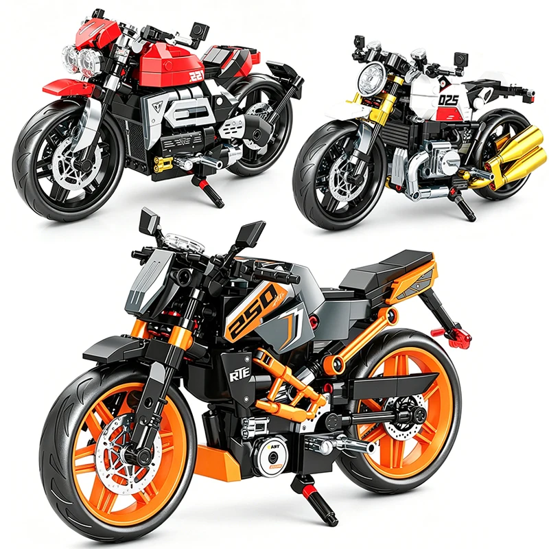 Motorcycle Building Blocks Set, Racing Superbike Model, Retro Street Motorcycle, DIY Assembly Collectible Moto Toy, Christmas
Motorcycle Building Blocks Set, Racing Superbike Model, Retro Street Motorcycle, DIY Assembly Collectible Moto Toy, Christmas