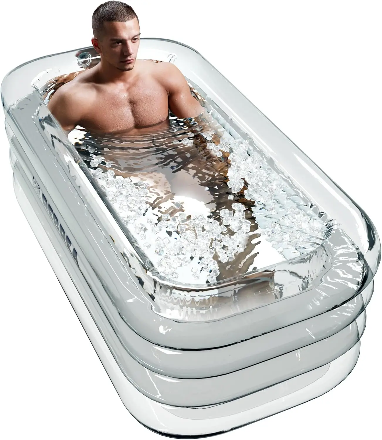 Inflatable Ice Bath Tub XL Clear See Through Ice Plunge Tub for Cold Water Therapy Portable Cold Plunge Tub Indoor Outdoor
Inflatable Ice Bath Tub XL Clear See Through Ice Plunge Tub for Cold Water Therapy Portable Cold Plunge Tub Indoor Outdoor