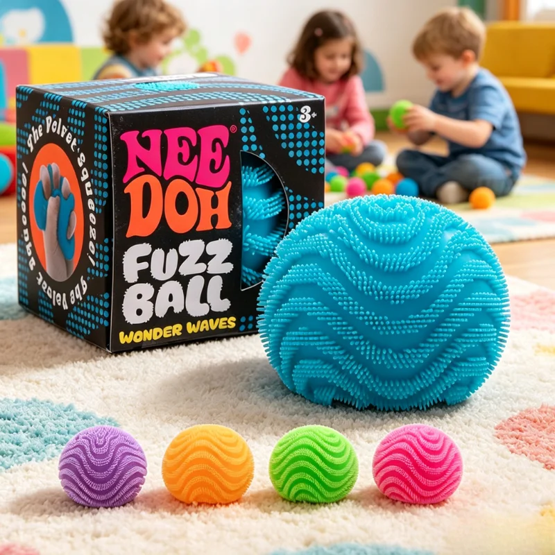 2026 New Model NeeDoh Fuzz Ball Wonder Waves Sensory Squeeze Toy Textured Stress Relief Fidget Ball for Adults Kids Toy
2026 New Model NeeDoh Fuzz Ball Wonder Waves Sensory Squeeze Toy Textured Stress Relief Fidget Ball for Adults Kids Toy