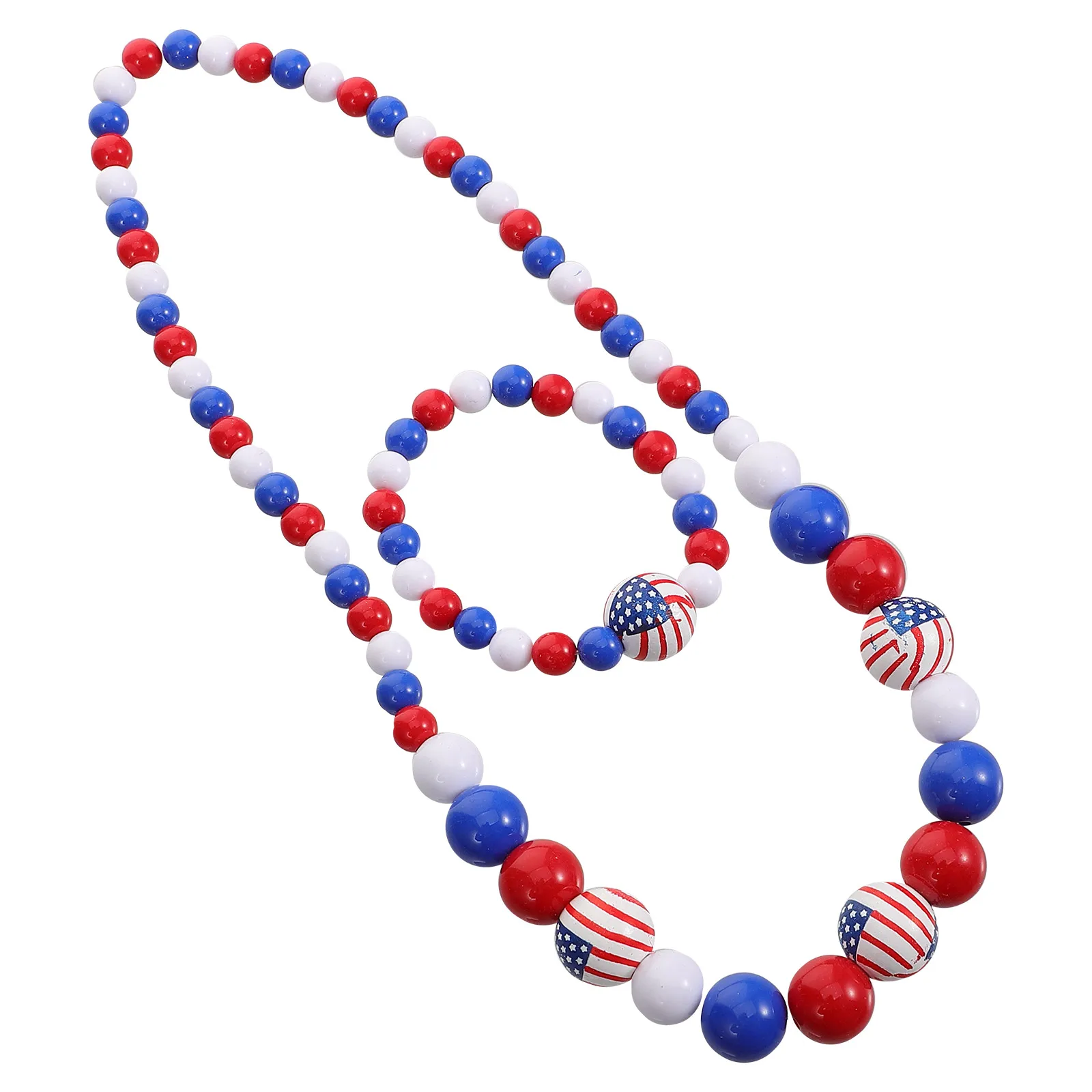 Wooden Beaded Pendant Ornament Necklaces for Party Independence Day Bracelet Choker Women Fashion Miss Decorative Jewelries
Wooden Beaded Pendant Ornament Necklaces for Party Independence Day Bracelet Choker Women Fashion Miss Decorative Jewelries