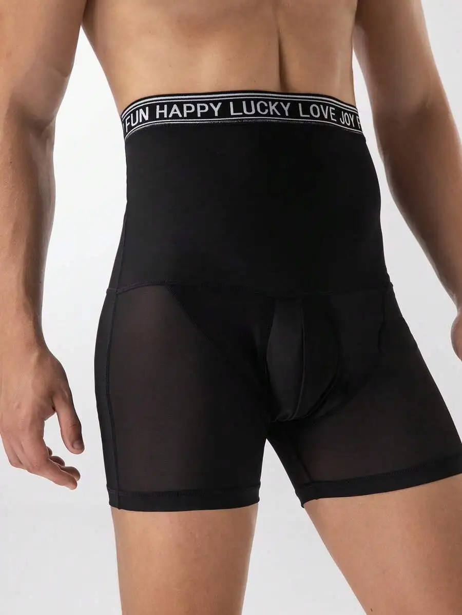 Mens Shaping Boxer Shorts With Contrast Mesh Panels And Printed Waistband For Breathability
Mens Shaping Boxer Shorts With Contrast Mesh Panels And Printed Waistband For Breathability