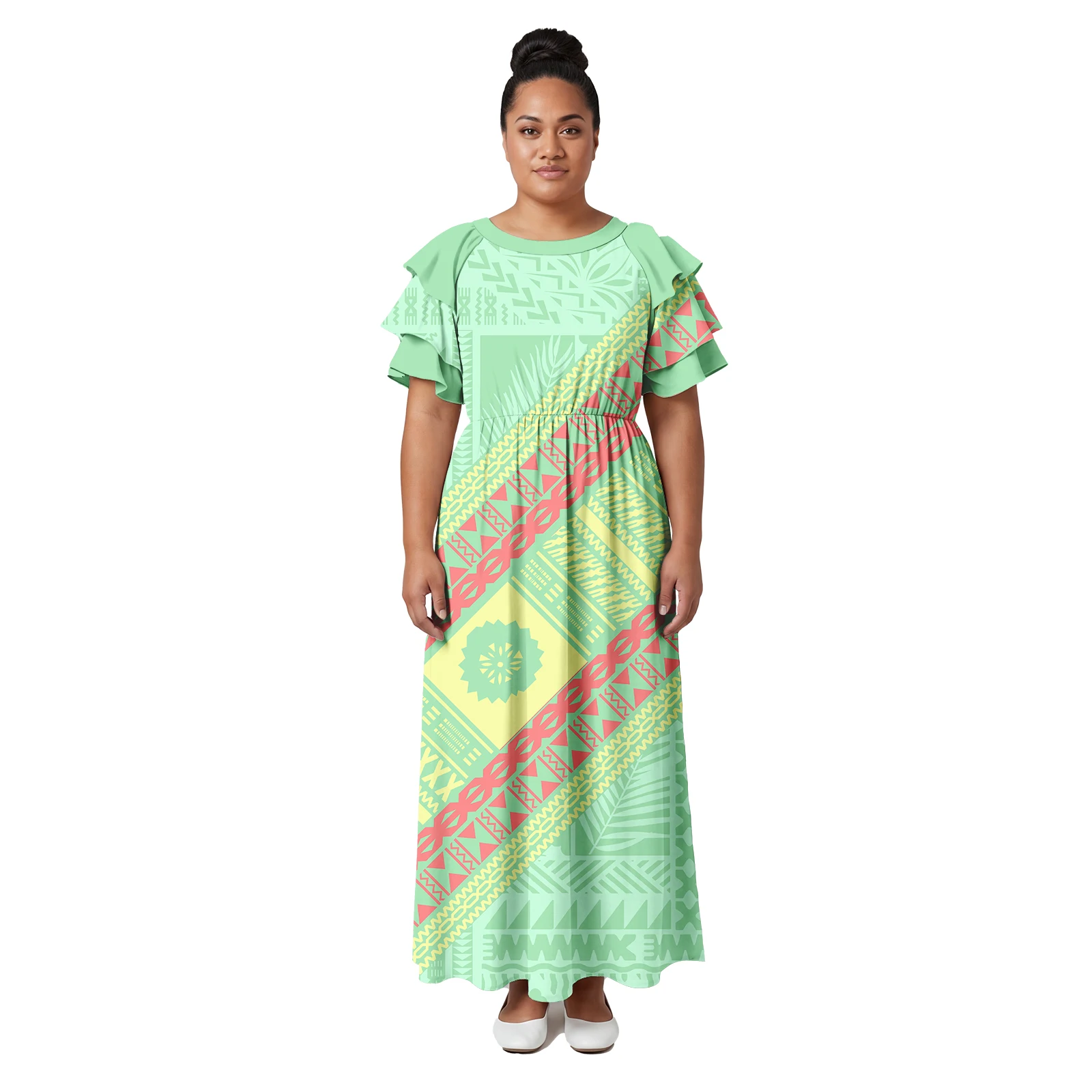 Hawaiian Island Party Prom Ladies Maxi Dress Polynesian Tribal Clothes Samoan Triple Layer Petal Sleeve Women Dress New Arrivals
Hawaiian Island Party Prom Ladies Maxi Dress Polynesian Tribal Clothes Samoan Triple Layer Petal Sleeve Women Dress New Arrivals