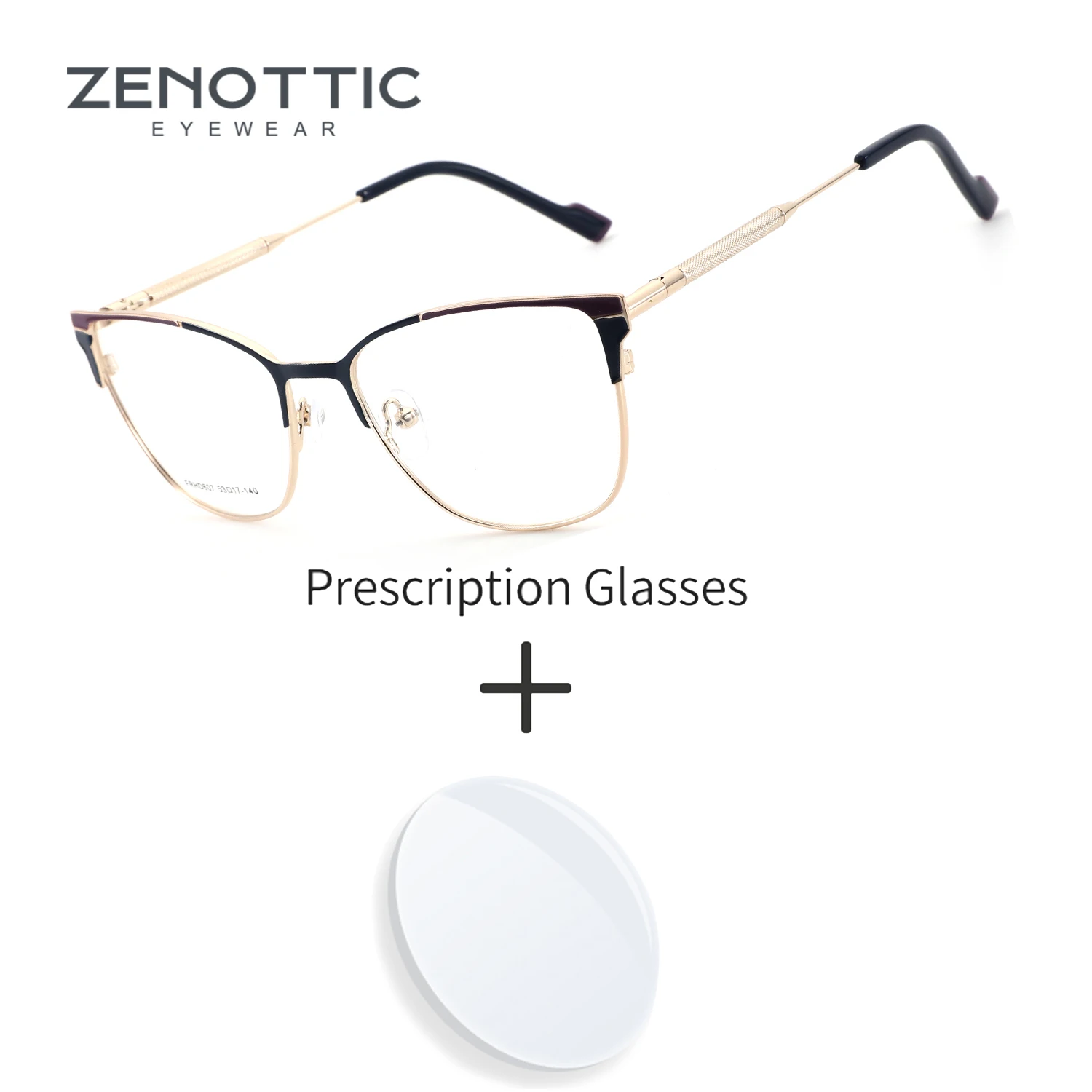 ZENOTTIC (M Size) New Arrivals Cateye Prescription Eyeglasses Women for High-quality Metal Photochromic Optical Glasses
ZENOTTIC (M Size) New Arrivals Cateye Prescription Eyeglasses Women for High-quality Metal Photochromic Optical Glasses