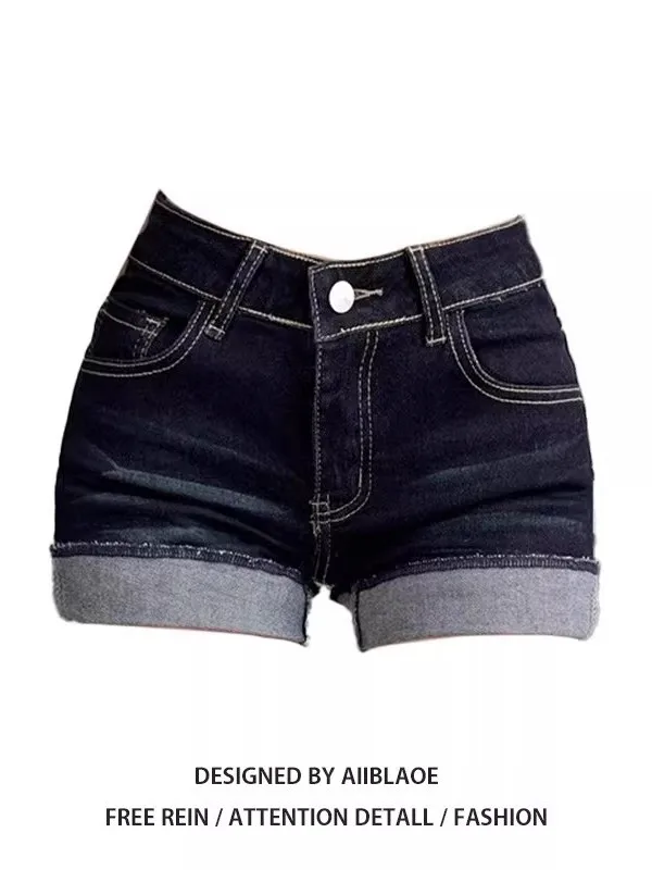Sexy American Flip- Denim Shorts Women Summer Spicy Low Waist Slimming Blue Grey Elastic Straight Tight Hot Pants
Sexy American Flip- Denim Shorts Women Summer Spicy Low Waist Slimming Blue Grey Elastic Straight Tight Hot Pants