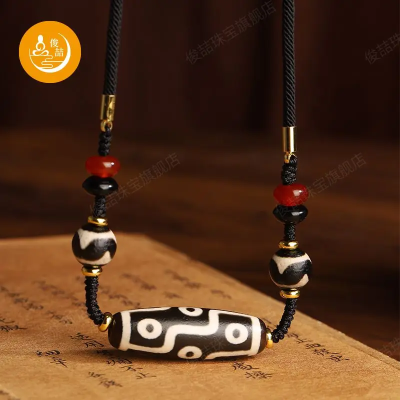 Natural Agate Antique Nine Eye Tiger Tooth Minimalist Pendant Horizontal Vertical Wear Unisex Tibetan Buddhist Jewelry Gift
Natural Agate Antique Nine Eye Tiger Tooth Minimalist Pendant Horizontal Vertical Wear Unisex Tibetan Buddhist Jewelry Gift