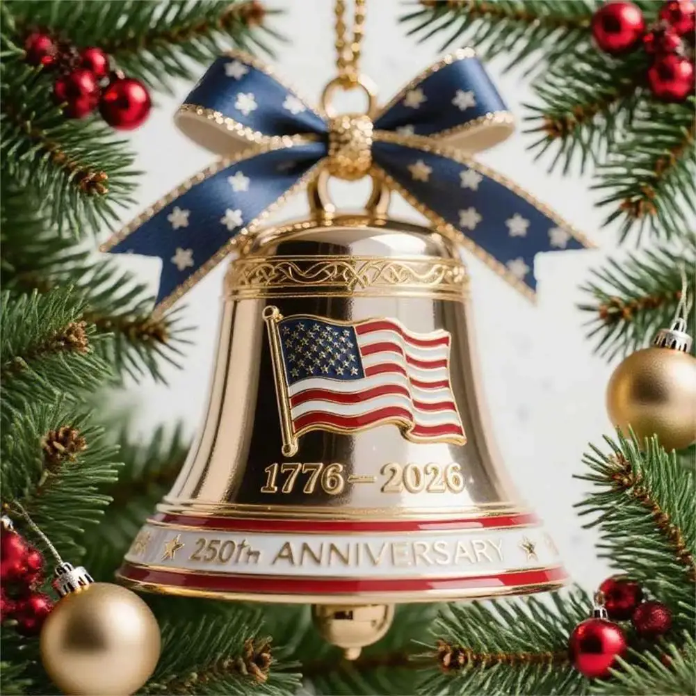 Party Bell Decor Christmas Bell Decoration 250th Anniversary Patriotic Bell Ornament for Christmas Tree Decoration Commemorative
Party Bell Decor Christmas Bell Decoration 250th Anniversary Patriotic Bell Ornament for Christmas Tree Decoration Commemorative