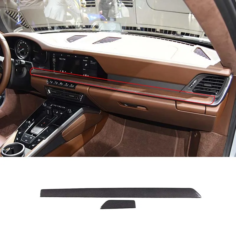 Real Carbon Fiber Car Central Console Instrument Copilot Strip Panel Trim Cover For Porsche 911 2019 Car Interior Accessories
Real Carbon Fiber Car Central Console Instrument Copilot Strip Panel Trim Cover For Porsche 911 2019 Car Interior Accessories