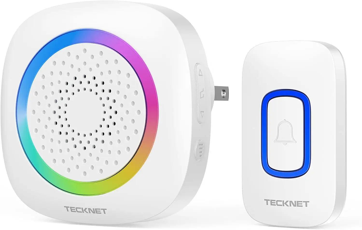 Wireless Doorbell with RGB Light & 1300ft Range, 60 Chimes, 5-Level Volume, 4.5-Year Battery Life for Home
Wireless Doorbell with RGB Light & 1300ft Range, 60 Chimes, 5-Level Volume, 4.5-Year Battery Life for Home