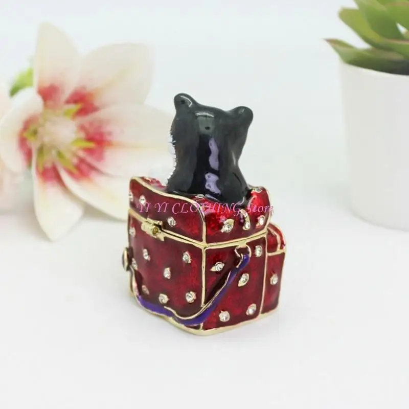 N5KF Delicate Paw Inspired Jewelry Tray With Concealed Compartment Portable Size Gift Jewelry Holder For Travel Use
N5KF Delicate Paw Inspired Jewelry Tray With Concealed Compartment Portable Size Gift Jewelry Holder For Travel Use