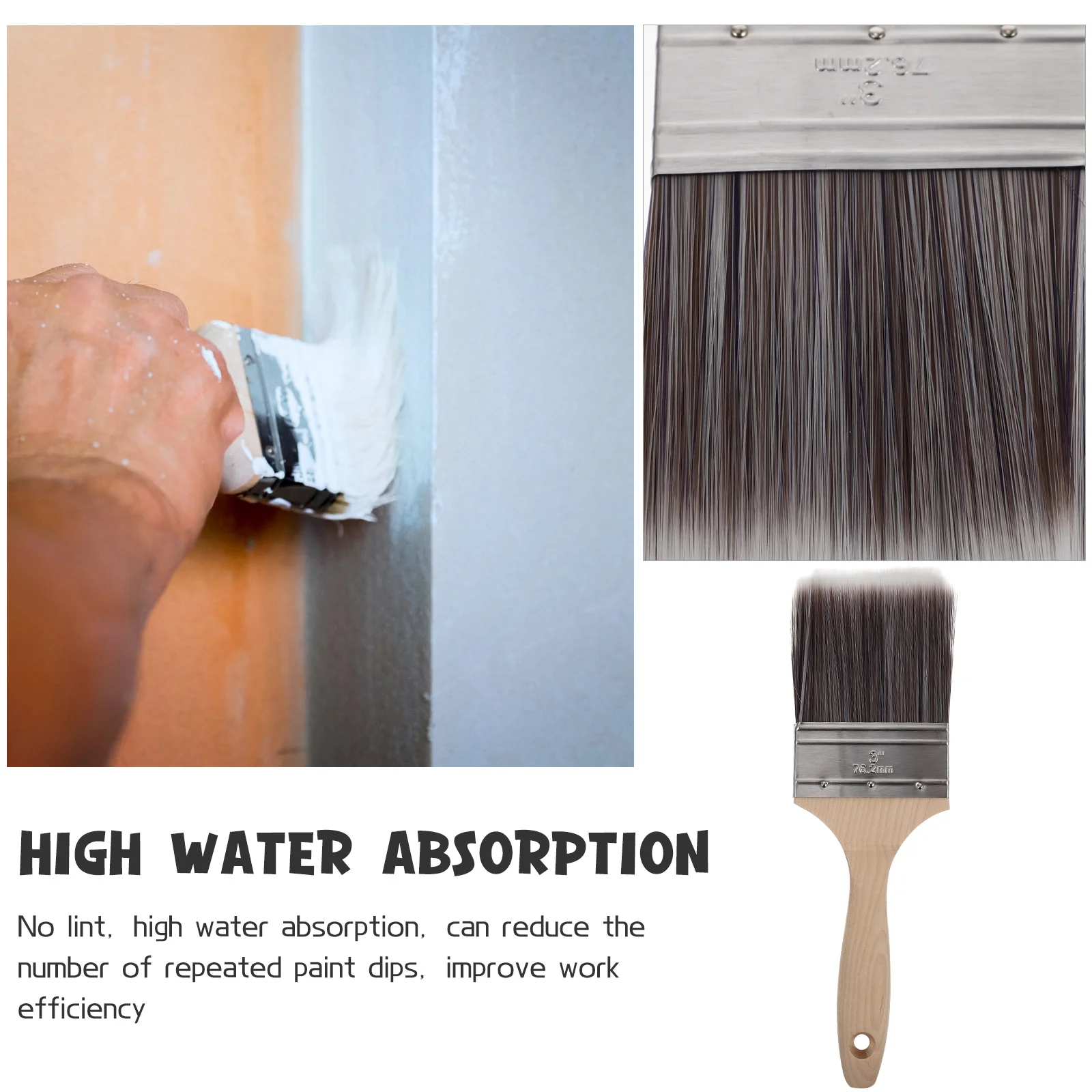 Professional Oil Paint Brush Solid Wood Handle Soft Hard Mixed Silk Bristles Seam Cleaning Wall Painting Multi-Function Artist
Professional Oil Paint Brush Solid Wood Handle Soft Hard Mixed Silk Bristles Seam Cleaning Wall Painting Multi-Function Artist