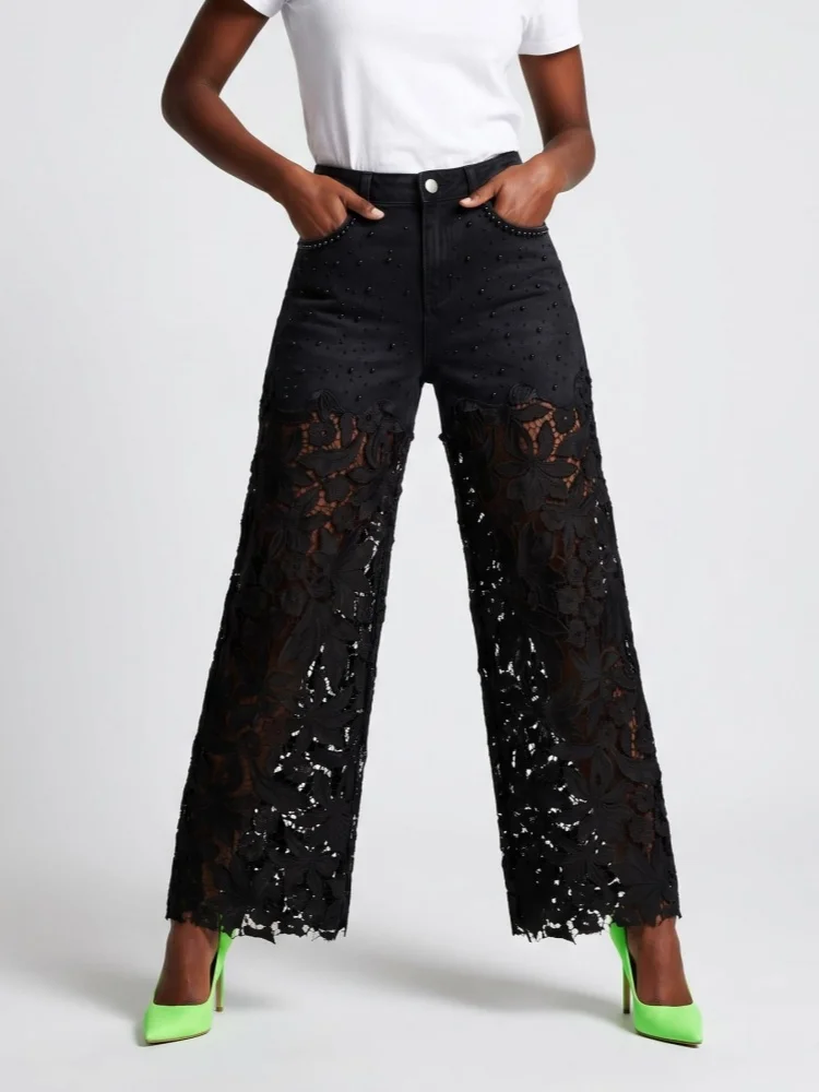 2026 Ropa Y2K Fashion Lace Patchwork Baggy Women's Summer Jeans Pants For Woman Clothing Straight Casual Gothic Denim Trousers
2026 Ropa Y2K Fashion Lace Patchwork Baggy Women's Summer Jeans Pants For Woman Clothing Straight Casual Gothic Denim Trousers