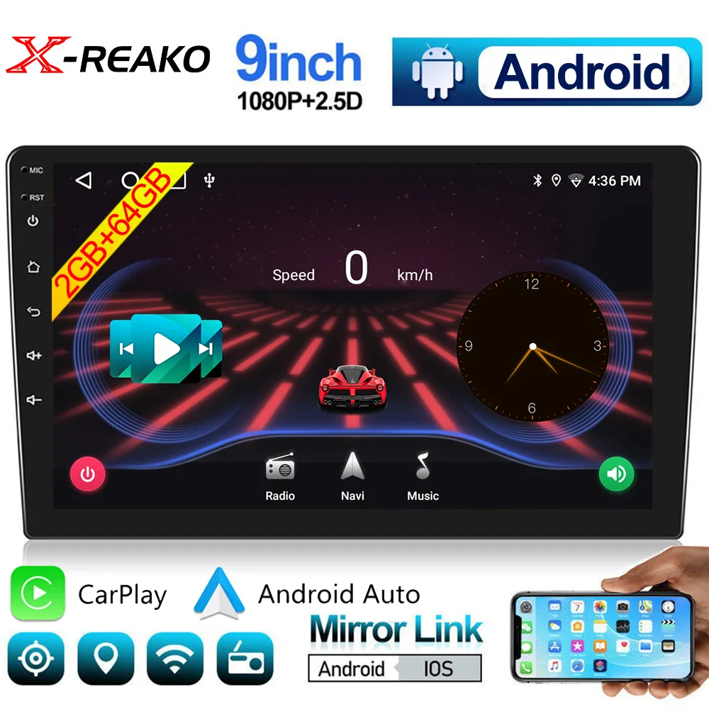 Car Radio CarPlay Android Auto 2 Din Universal 9" Touch Screen WIFI GPS Bluetooth USB Mirror Link Audio Multimedia Video Player
Car Radio CarPlay Android Auto 2 Din Universal 9" Touch Screen WIFI GPS Bluetooth USB Mirror Link Audio Multimedia Video Player