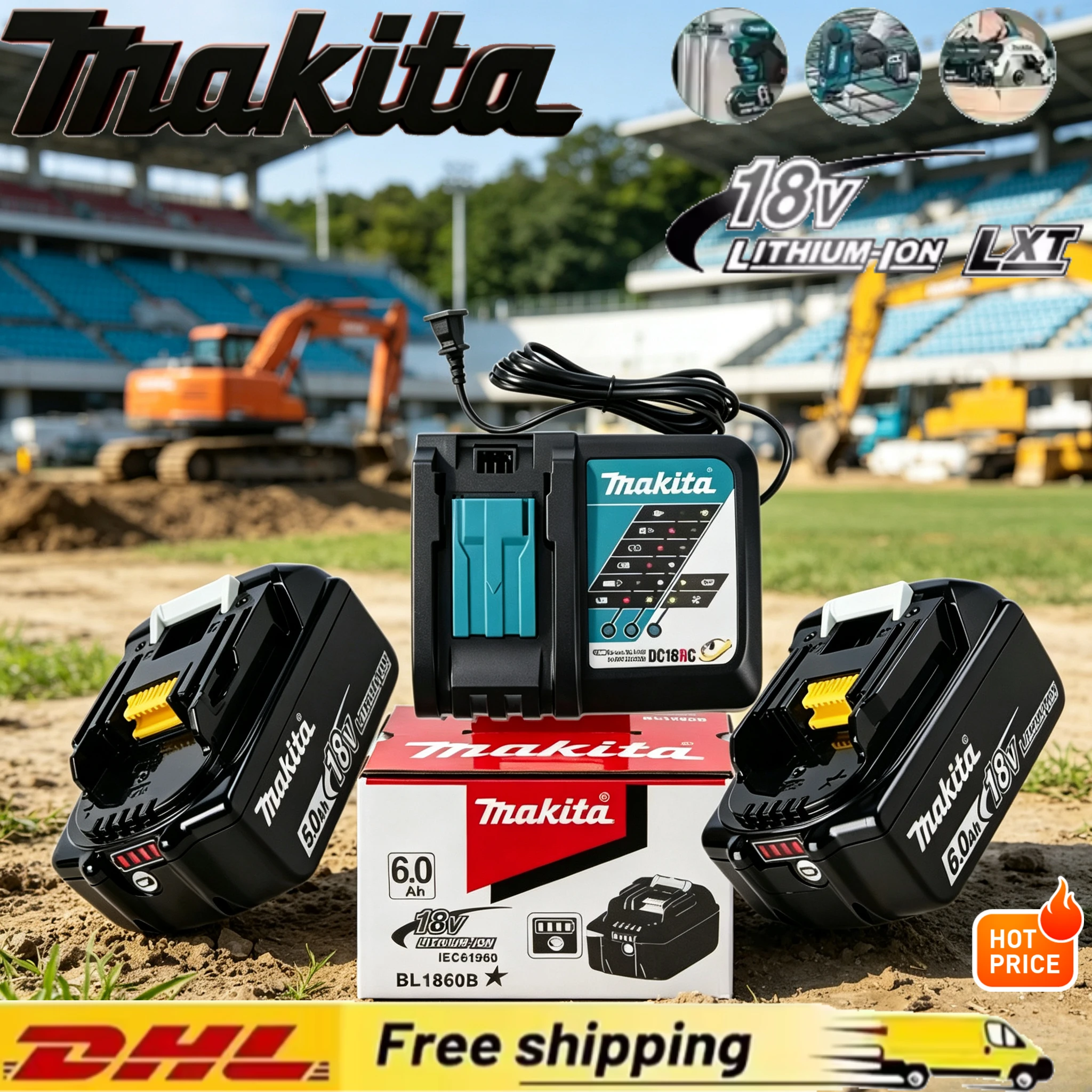 100% Genuine Makita High-performance Battery + Charger Set, Upgrade Your Old Tool Power Source for Higher Working Efficiency
100% Genuine Makita High-performance Battery + Charger Set, Upgrade Your Old Tool Power Source for Higher Working Efficiency