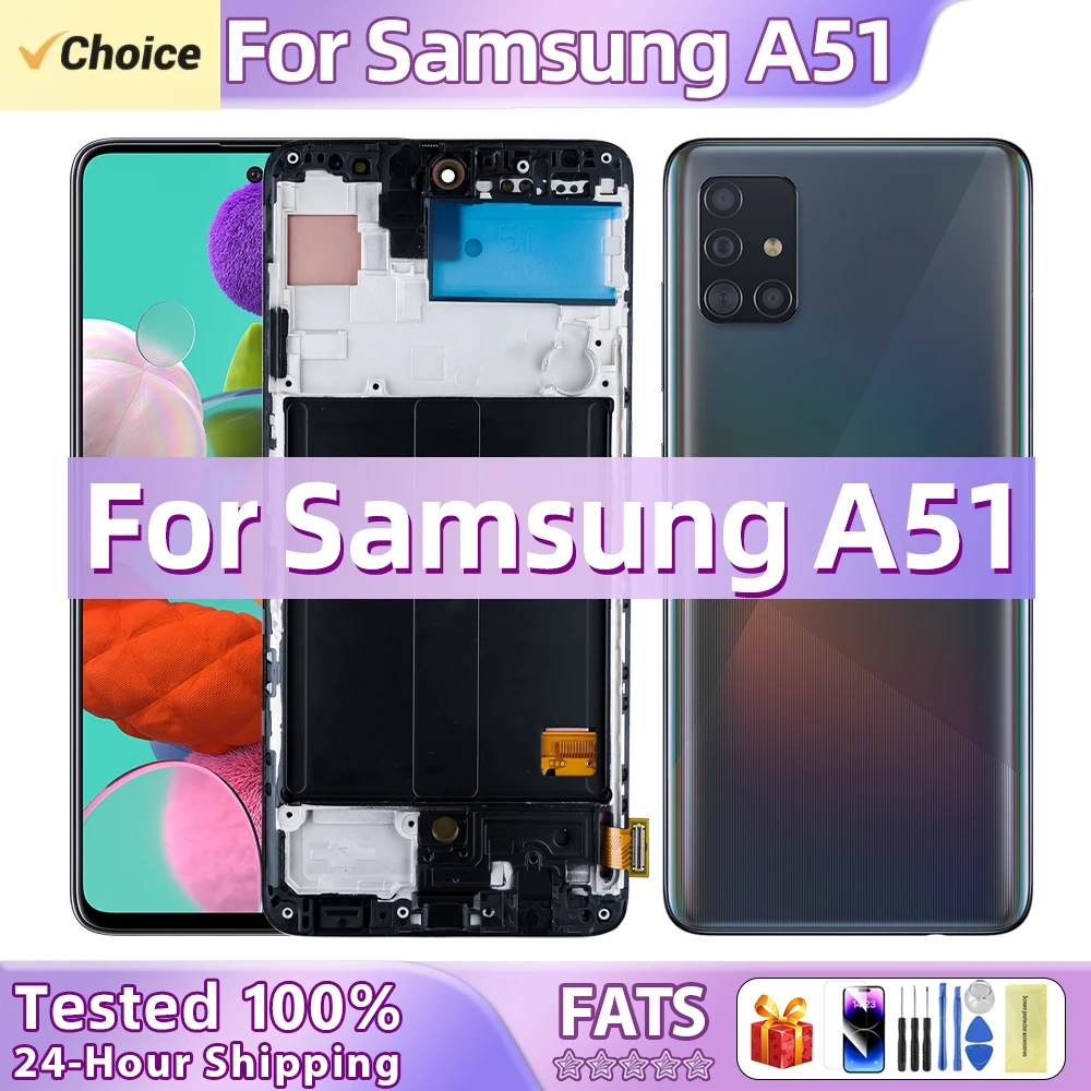 Super AMOLED для Samsung Galaxy A51 ЖК-дисплей с цифровым преобразователем сенсорного экрана в сборе, детали для SM A515 A515F/DS A515F Samsung A51 ЖК-дисплей
Super AMOLED для Samsung Galaxy A51 ЖК-дисплей с цифровым преобразователем сенсорного экрана в сборе, детали для SM A515 A515F/DS A515F Samsung A51 ЖК-дисплей
