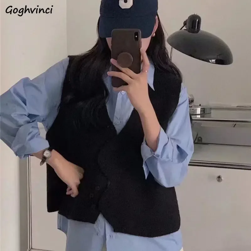 Knitted Sweater Vest Women Sleeveless All-match Vintage Irregular Chic V-neck Korean Style Fashion Designed College Girls Spring
Knitted Sweater Vest Women Sleeveless All-match Vintage Irregular Chic V-neck Korean Style Fashion Designed College Girls Spring
