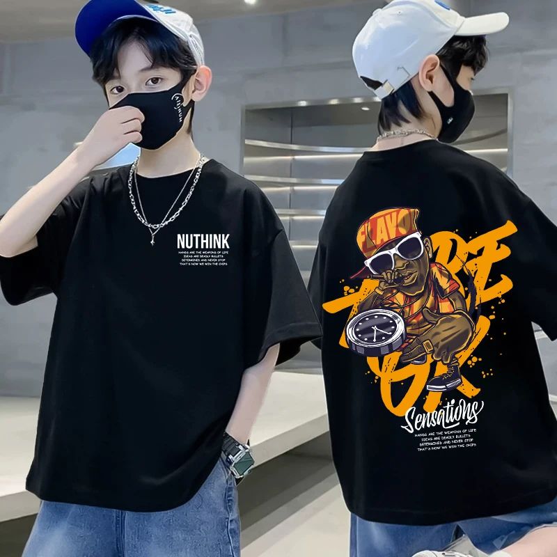 Boys Hip Hop Graphic T Shirts Korean Children's Clothes 2025 Cotton Tees Baby Girls Short Sleeves Tops New Summer Kids Clothes
Boys Hip Hop Graphic T Shirts Korean Children's Clothes 2025 Cotton Tees Baby Girls Short Sleeves Tops New Summer Kids Clothes