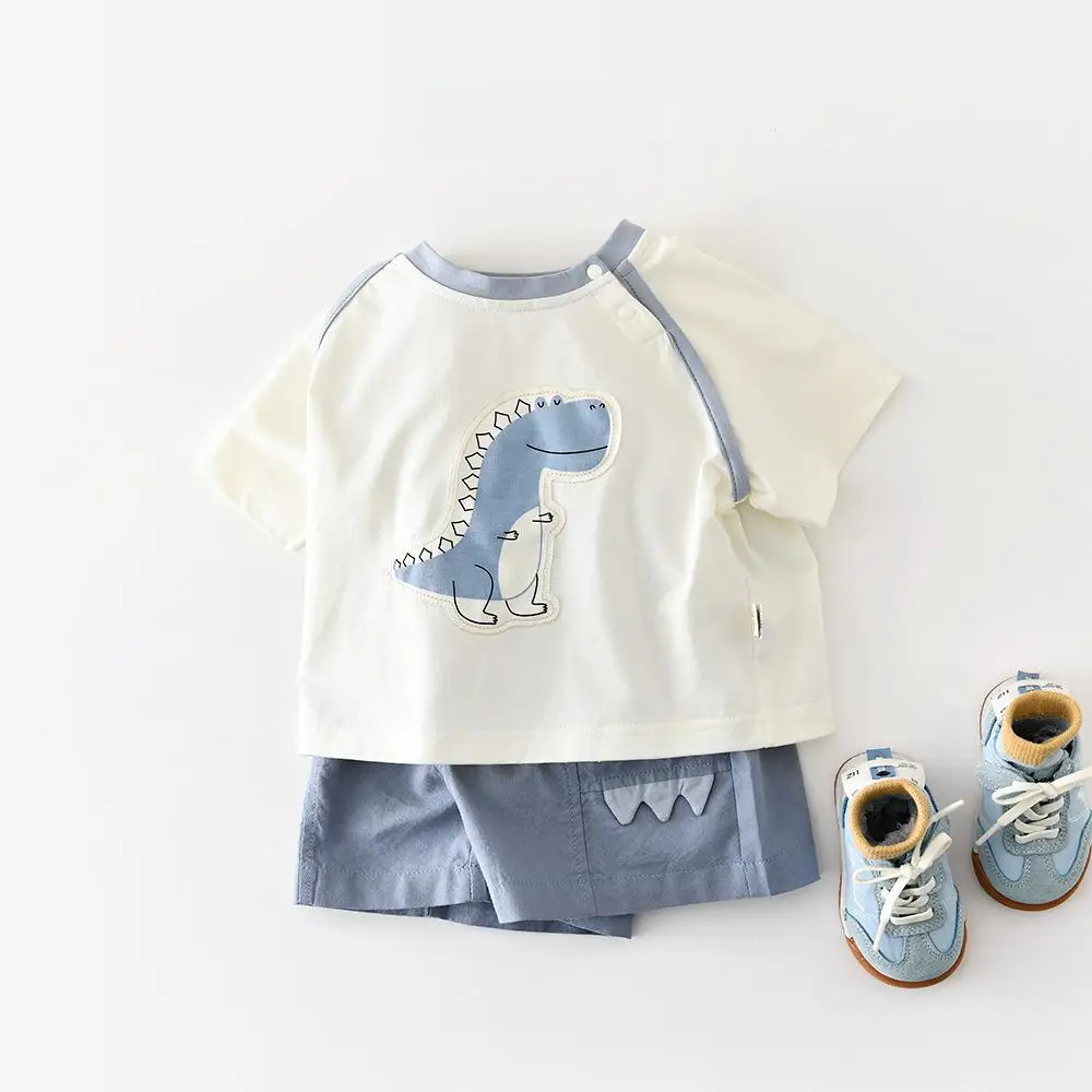 2026 Summer New Baby Short Sleeve Clothes Set Toddler Boys Dinosaur Print T Shirts + Shorts 2pcs Suit Kids Thin Cotton Outfits
2026 Summer New Baby Short Sleeve Clothes Set Toddler Boys Dinosaur Print T Shirts + Shorts 2pcs Suit Kids Thin Cotton Outfits