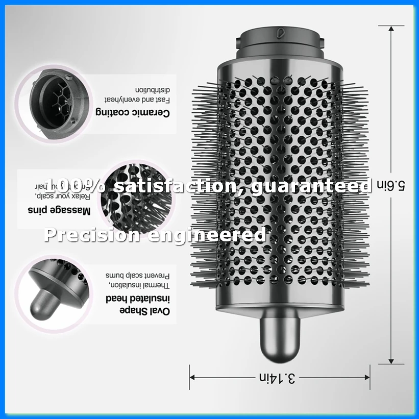 For Large & Small Round Volumizing Brush Attachment - Enhance Volume & Style Effortlessly Gray+Gold-ABYS
For Large & Small Round Volumizing Brush Attachment - Enhance Volume & Style Effortlessly Gray+Gold-ABYS