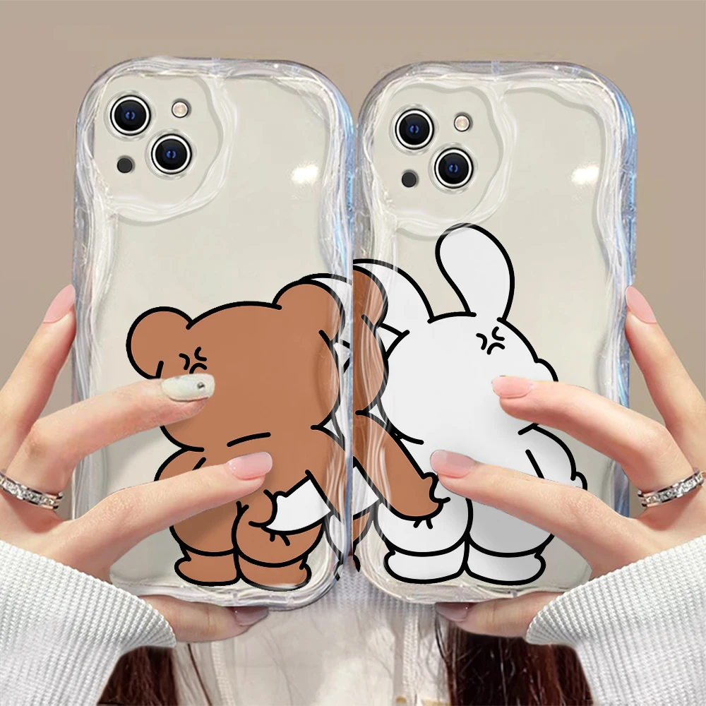 Funny Bear Bunny Couple 3D Wave Case For iPhone 15 14 13 12 11 Pro Max Mini X XR XSMAX 8 7 6S Plus Soft Silicone Cover
Funny Bear Bunny Couple 3D Wave Case For iPhone 15 14 13 12 11 Pro Max Mini X XR XSMAX 8 7 6S Plus Soft Silicone Cover