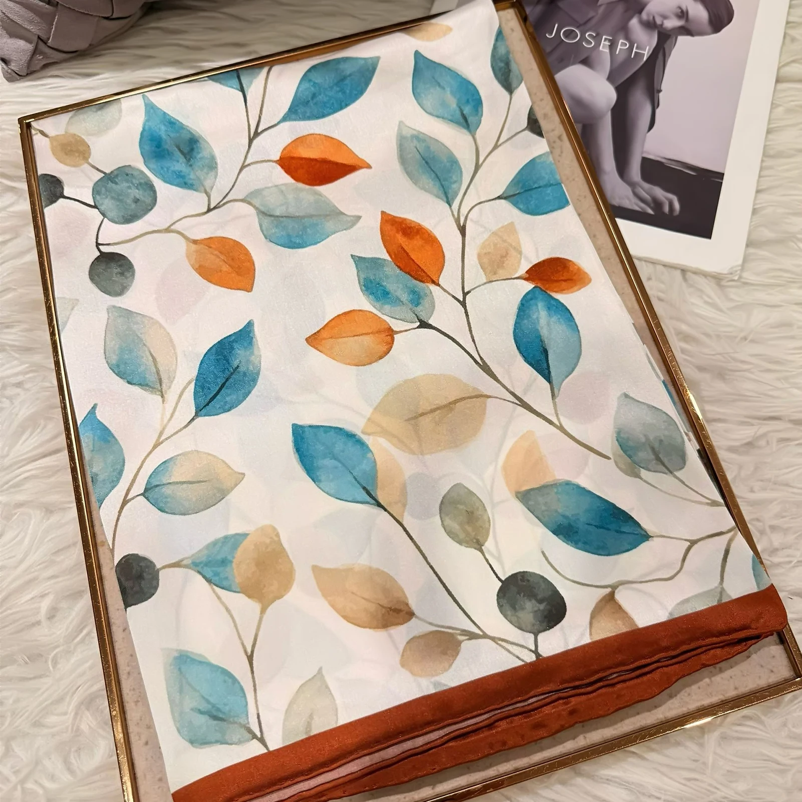 Красный, бежевый шелковый квадратный шарф, шаль для женщин, элегантные шарфы из 100% шелкового шелка с листьями, женские летние пляжные шелковые шарфы 108*108 см
Красный, бежевый шелковый квадратный шарф, шаль для женщин, элегантные шарфы из 100% шелкового шелка с листьями, женские летние пляжные шелковые шарфы 108*108 см