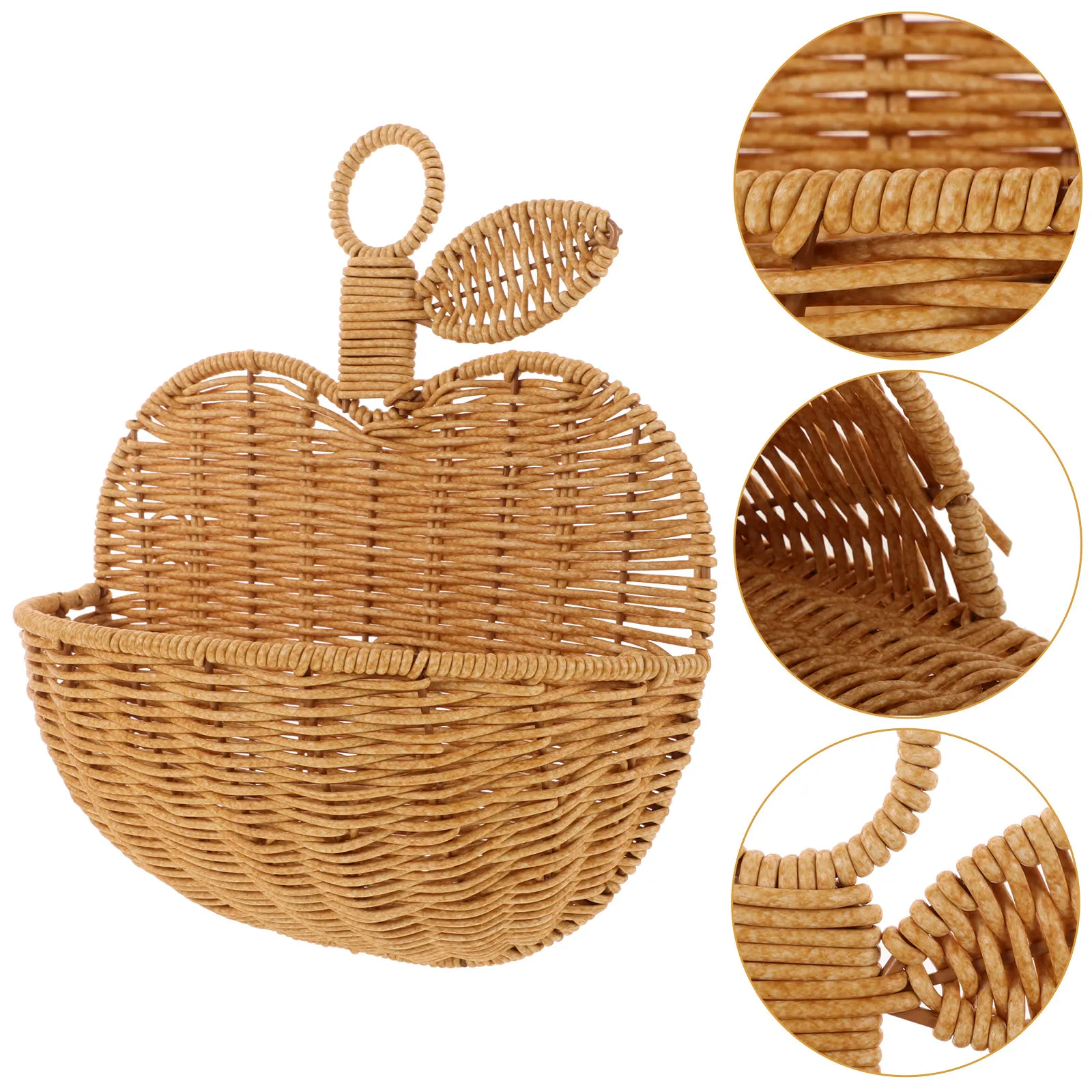 Hanging Woven Rattan Fruit Basket Wall Mounted Storage Bin for Fruits Vegetables Onions Kitchen Decor Organizing Space Saving
Hanging Woven Rattan Fruit Basket Wall Mounted Storage Bin for Fruits Vegetables Onions Kitchen Decor Organizing Space Saving