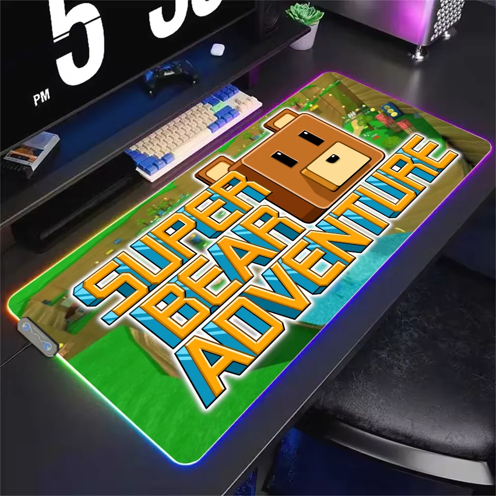 Game Super B-Bear A-Adventure S Mouse Pad RGB LED Light Non-Slip Rubber Base Waterproof Office PC Home Best Price Desk-Mat USB L
Game Super B-Bear A-Adventure S Mouse Pad RGB LED Light Non-Slip Rubber Base Waterproof Office PC Home Best Price Desk-Mat USB L